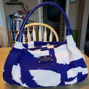 Kate Spade Blue & White Shoulder Bag